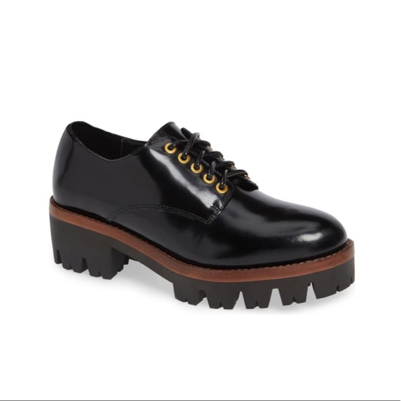 Jeffrey Campbell Shoes - JEFFREY CAMPBELL Trevor Black Lug Sole Oxford Shoe